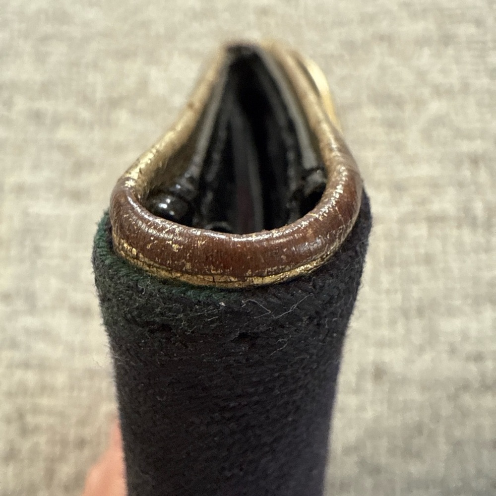 Dooney & Bourke Black and Green Plaid Wallet Tassel Zip - Picture 12 of 13